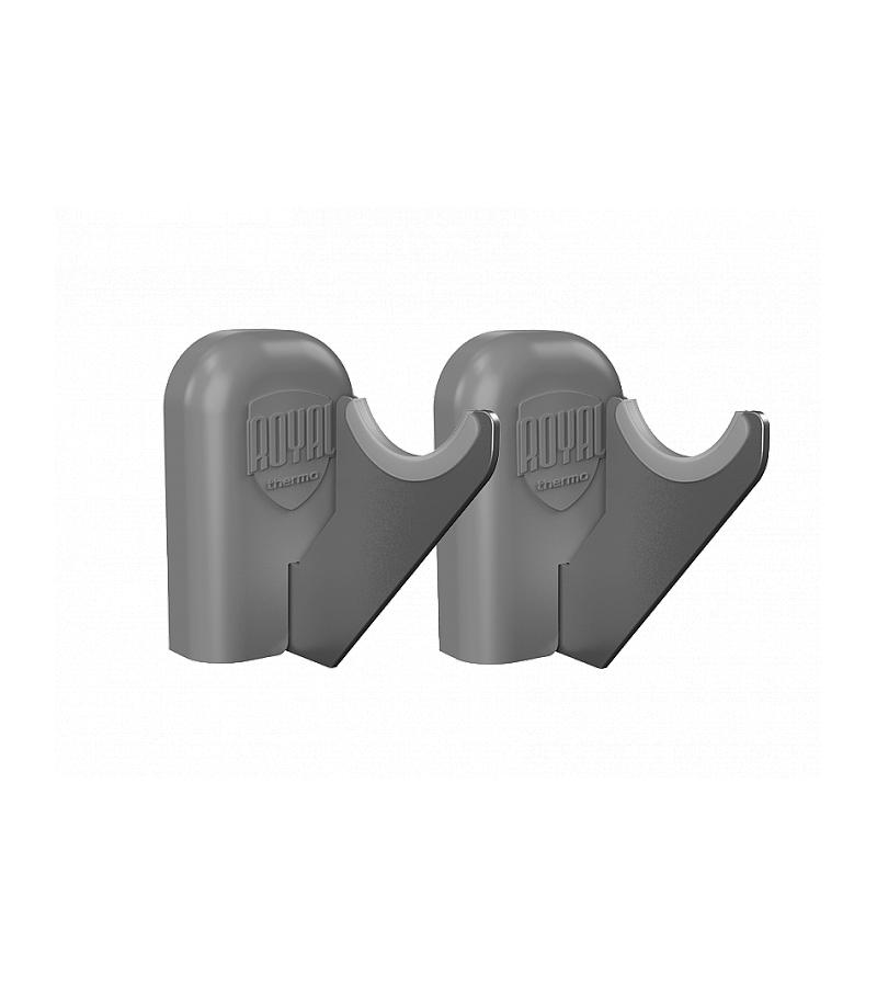 სექციური რადიატორის სამაგრი კომპლექტი კედლის  RTD80S  (ვერცხლისფერი)  მწარ. Royal Thermo