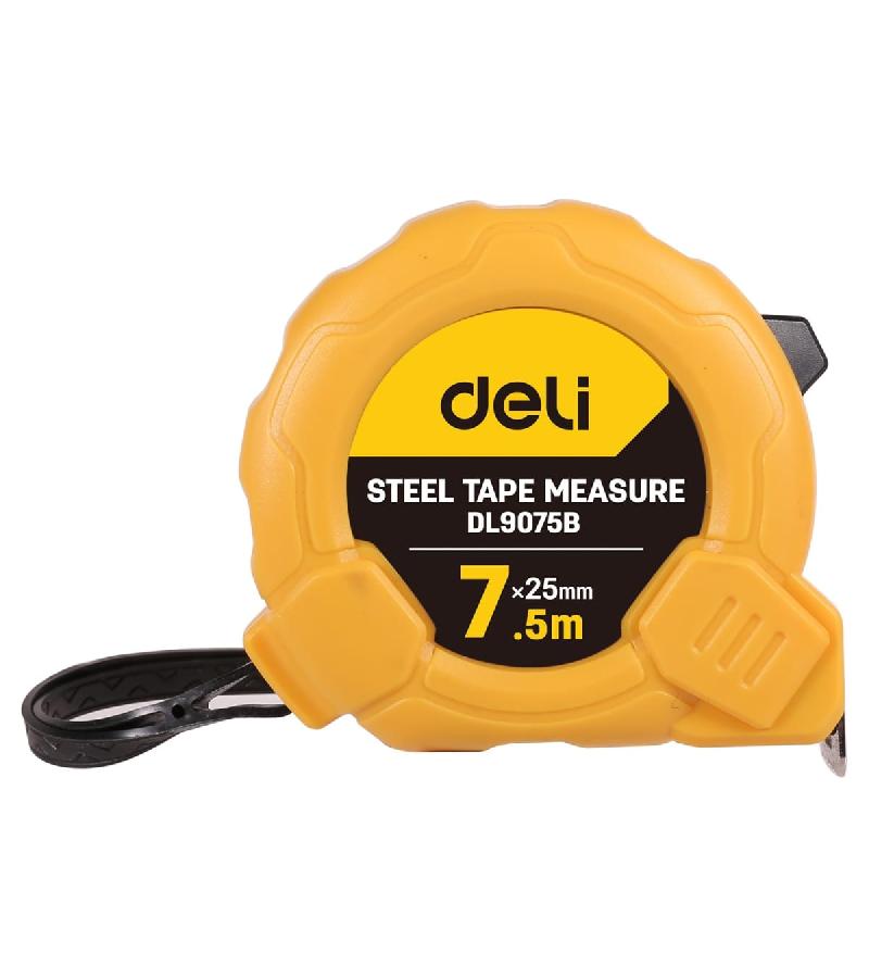 საზომი რულეტი  7.5მ  DL9075B    მწარ.  deli 