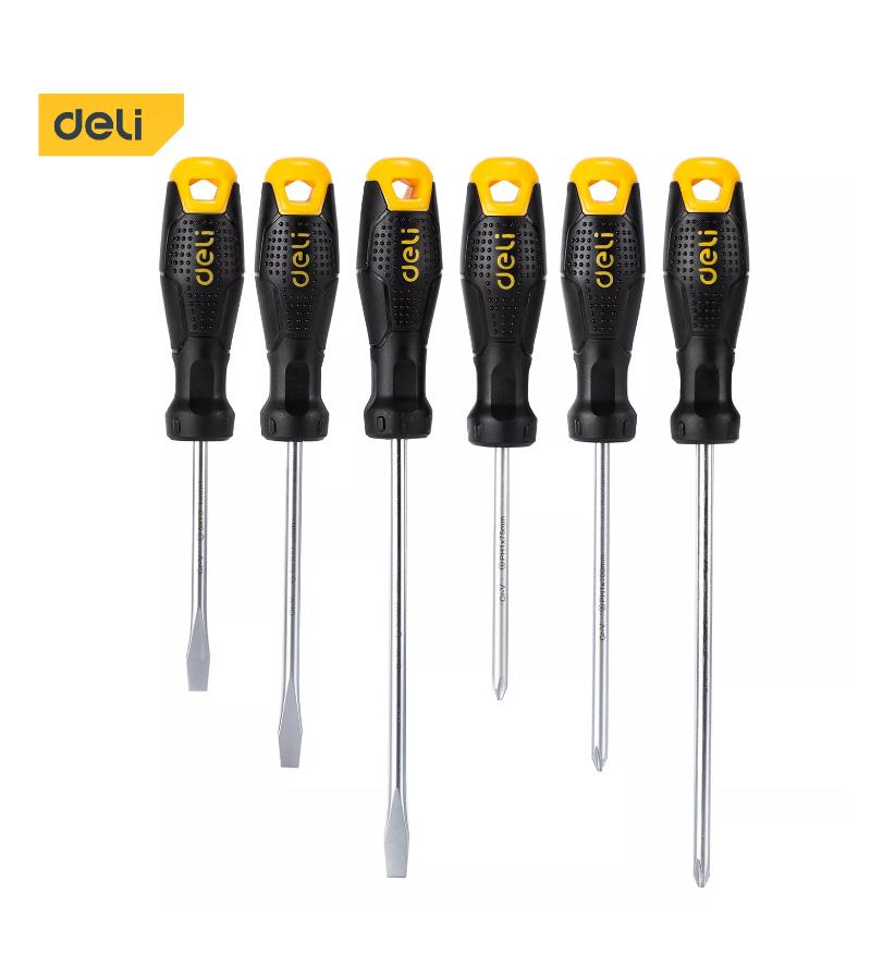 Screwdriver set 6pcs DL620006 bitter. deli