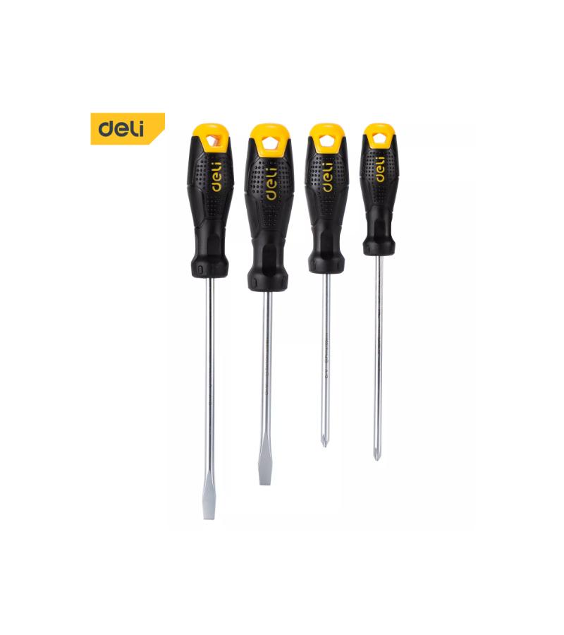 სახრახნისის ნაკრები  (2ც +) + (2ც -)  4ც  DL620004    მწარ.  deli 