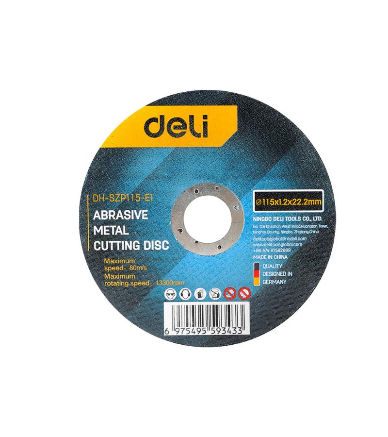 ლითონის საჭრელი დისკი  115*1,2*22,2 mm  DH-SZP115-E1    მწარ.  deli 