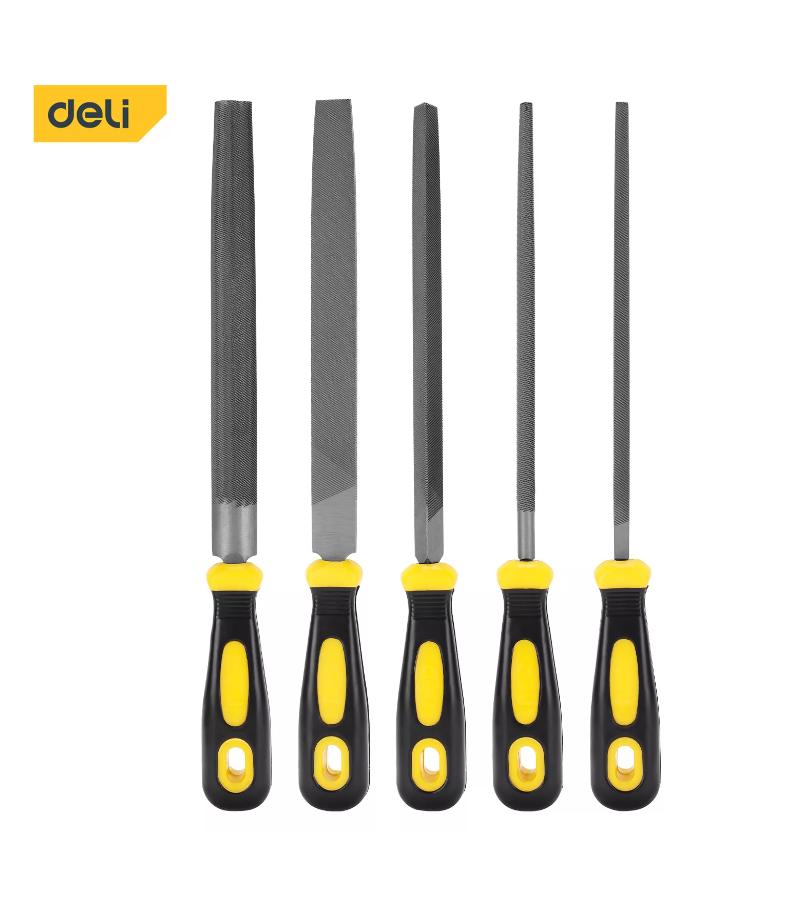 ლითონის სახეხი (ქლიბი)  5ც  8''  DL352085    მწარ.  deli 