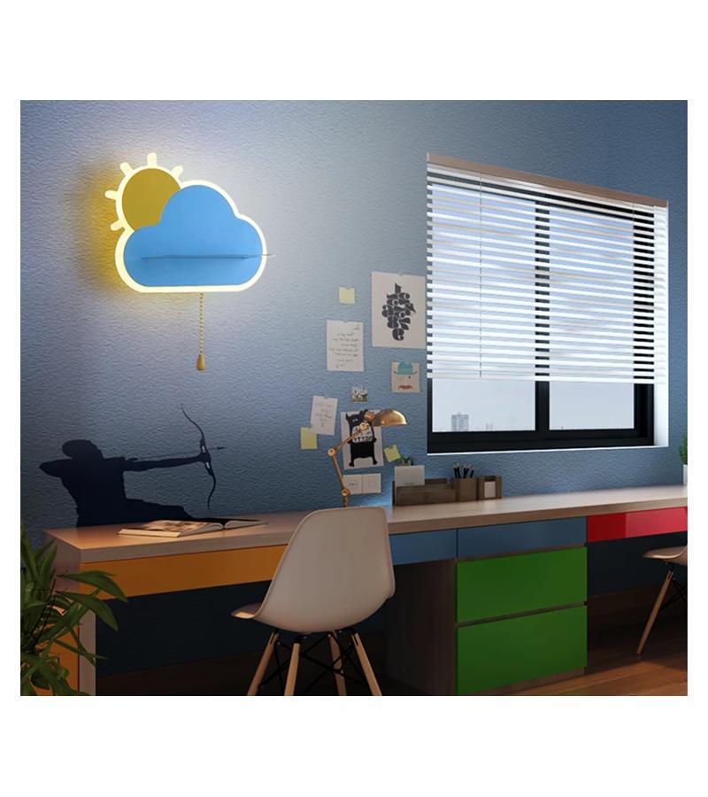 კედლის სანათი   GZYL-W1728BL  ლურჯი  10W