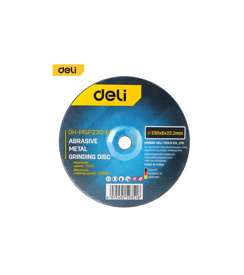 ლითონის საჭრელი დისკი  230*6,0*22,2 mm  DH-MGP230-E1    მწარ.  deli 