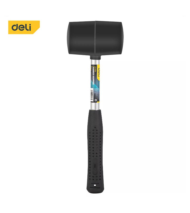 ჩაქუჩი რეზინის ლითონის ტარით  16 OZ  DL5616    მწარ.  deli 