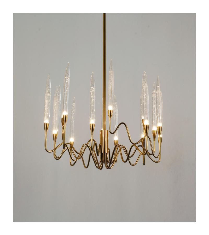 ჭაღი  GZMO-1608  L1000*H1150  (G4*8)  ფერი:BRASS (3000K)