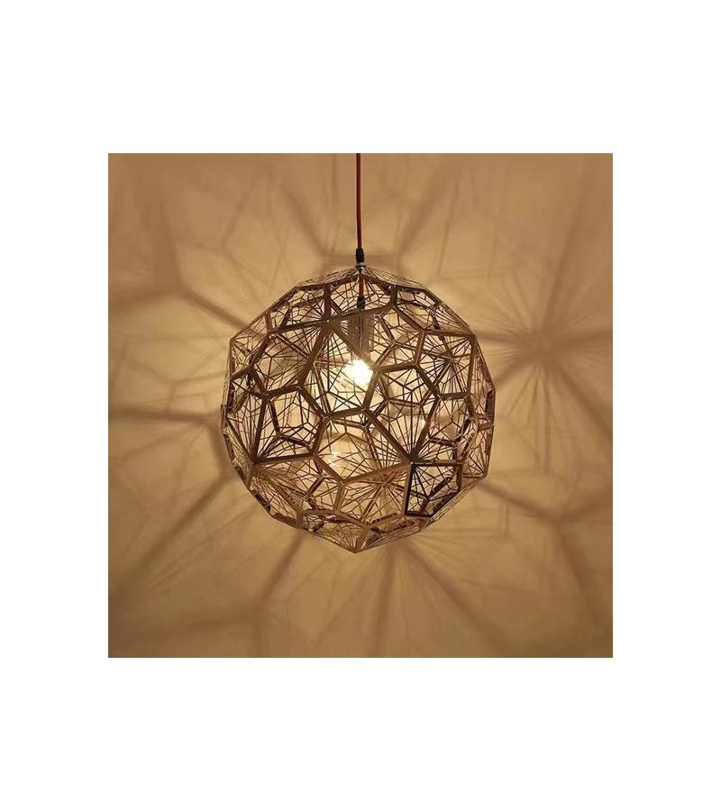 Люстра светодиодная ГЗМК-Д130308-1-Д400 цветная. РОЗОВОЕ ЗОЛОТО