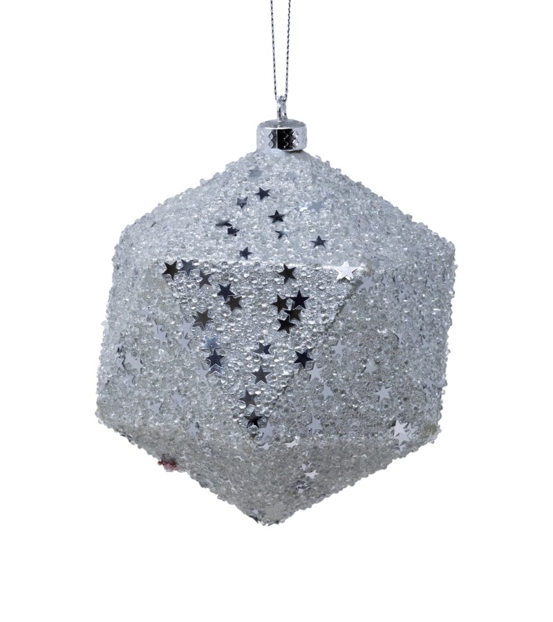 საახალწლო სათამაშო   ბურთულა  2ც  10 სმ  LILI-A2-11055S10-D1