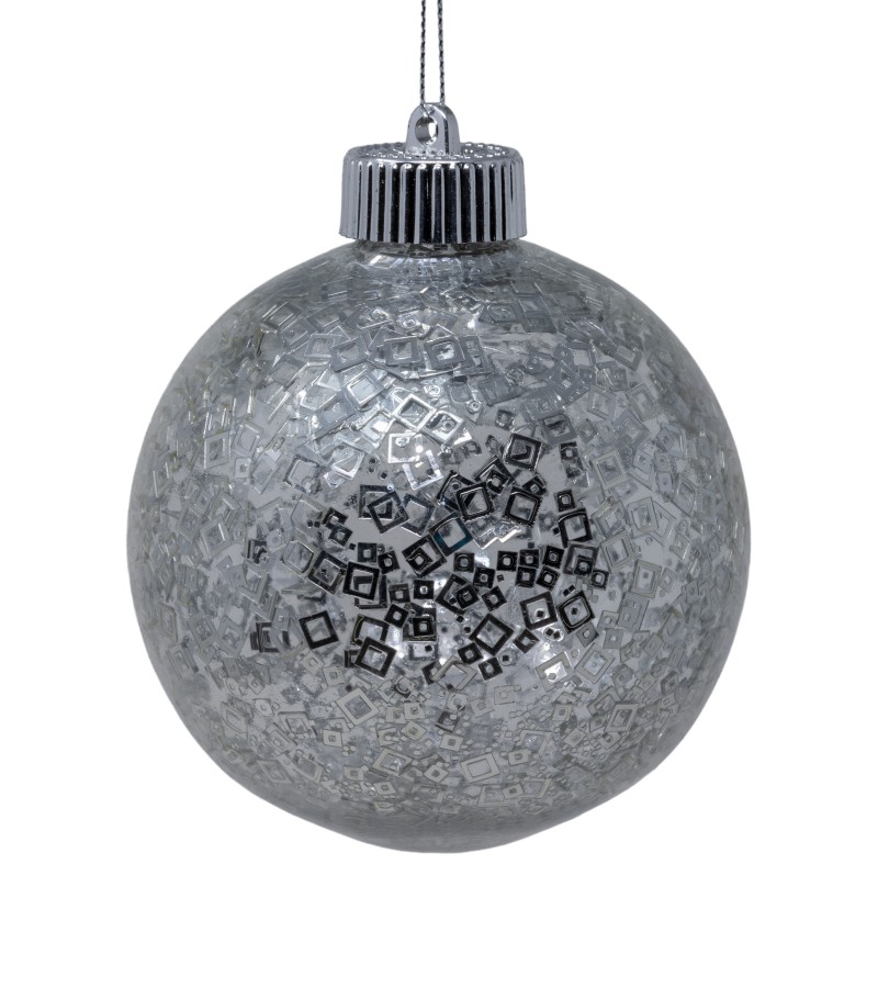 Новогодний шар-игрушка 2 шт 10 см LILI-A3-10019S10