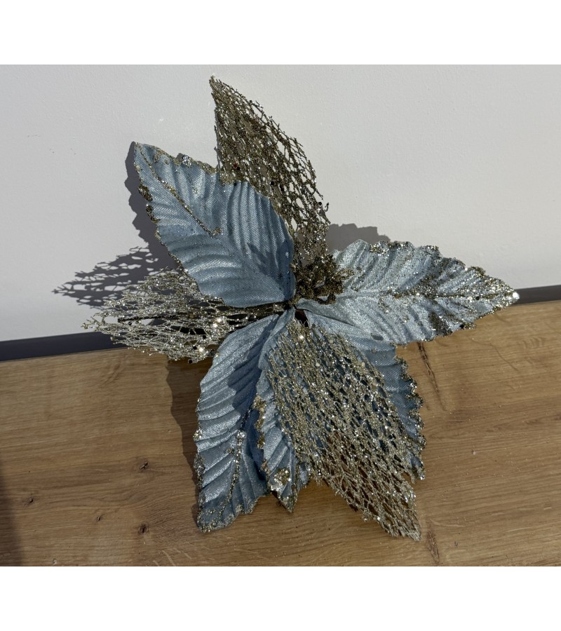 Новогодний аксессуар-цветок LILI-HD23-42 30 см