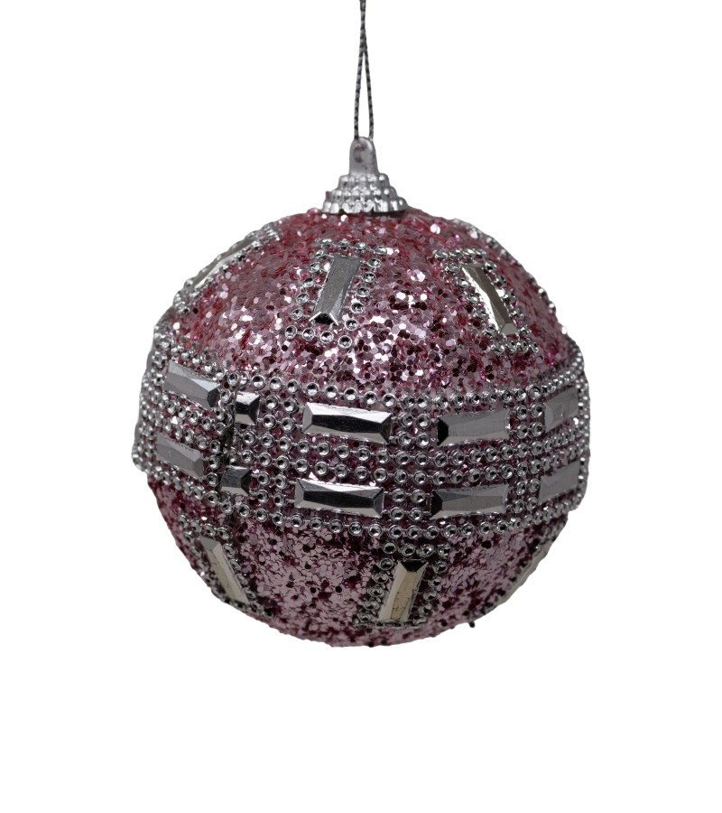 Новогодний шар-игрушка 3 шт 8 см LILI-A3-52202PK8