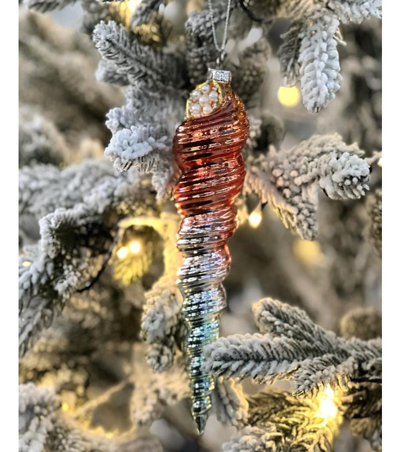 მინის საახალწლო სათამაშო  5 სმ  HTSD-2305038