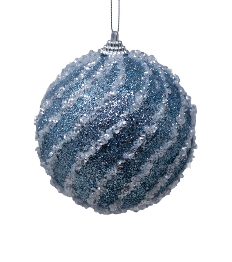 საახალწლო სათამაშო   ბურთულა  2ც  10 სმ  LILI-A3-32042FB+W10