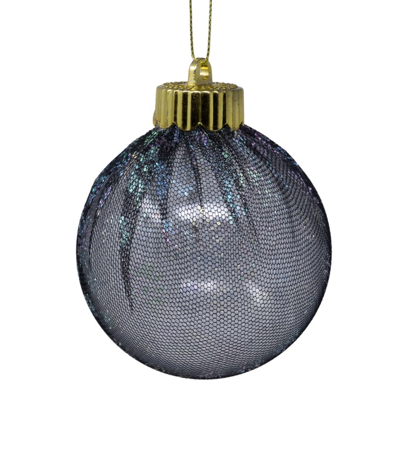 Новогодний шар-игрушка 3 шт 8 см LILI-Q-0296-8