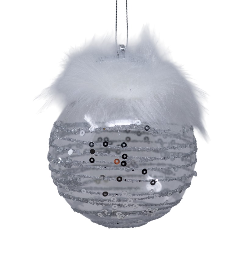 საახალწლო სათამაშო   ბურთულა  2ც  10 სმ  LILI-A2-12509B10