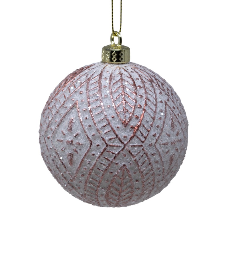 Новогодний шар-игрушка 3 шт 8 см LILI-A2-12502PK8