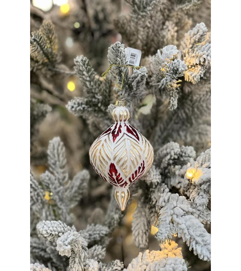 მინის საახალწლო სათამაშო   ბურთულა  8 სმ  HTSD-2305075