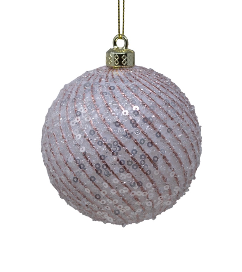 საახალწლო სათამაშო   ბურთულა  3ც  8 სმ  LILI-A3-11042PP8