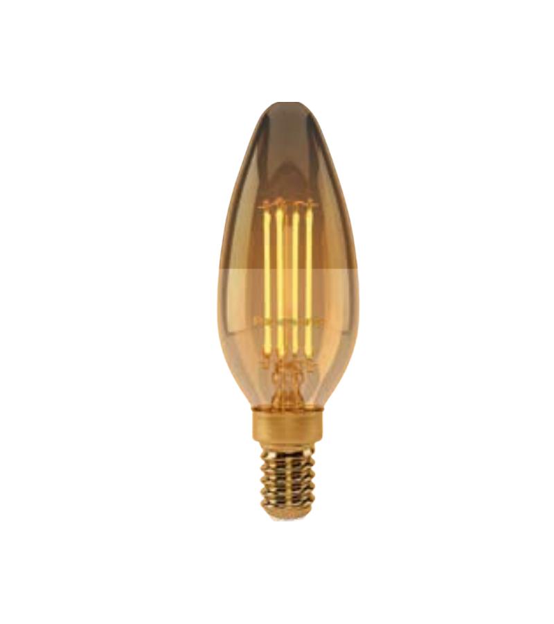 ნათურა  LED  E14  GOLD  ფერი.  2000K   4 W   #LDCCH04LH1EA    მწარ. Panasonic