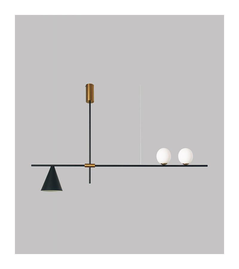 ჭაღი  GZMO-758  1230*700  G9*2+E27*1  ფერი : BRASS/BLACK SHADE  