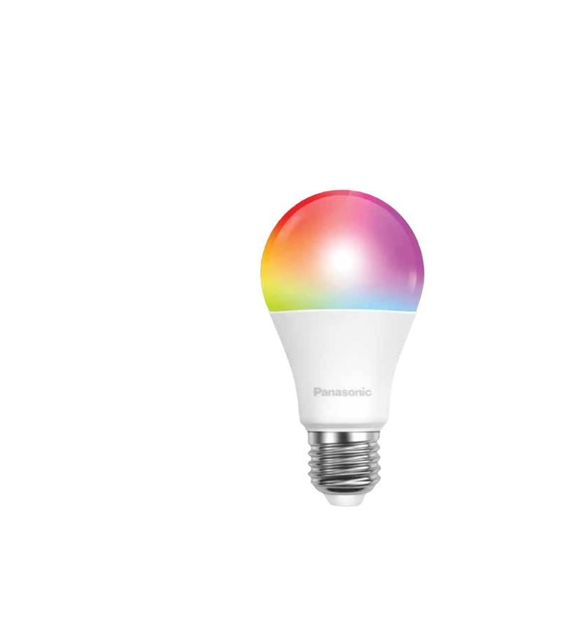 ნათურა  LED  E27  ფერი.  RGB  9 W  ფერების მართვის პულტით   #LDACH09LGRR7   მწარ. Panasonic