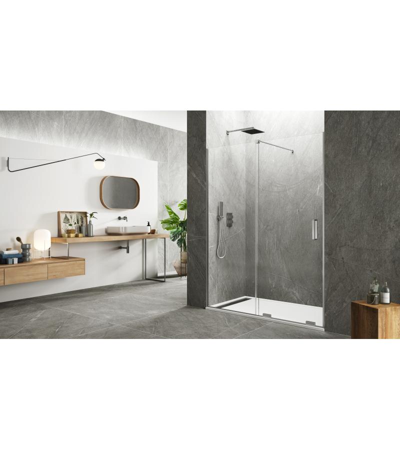 საშხაპე მინის ტიხარი  KENNA  ზომა: 140*195  სმ.  6538  (6538A/6539B)  მწარ, GME