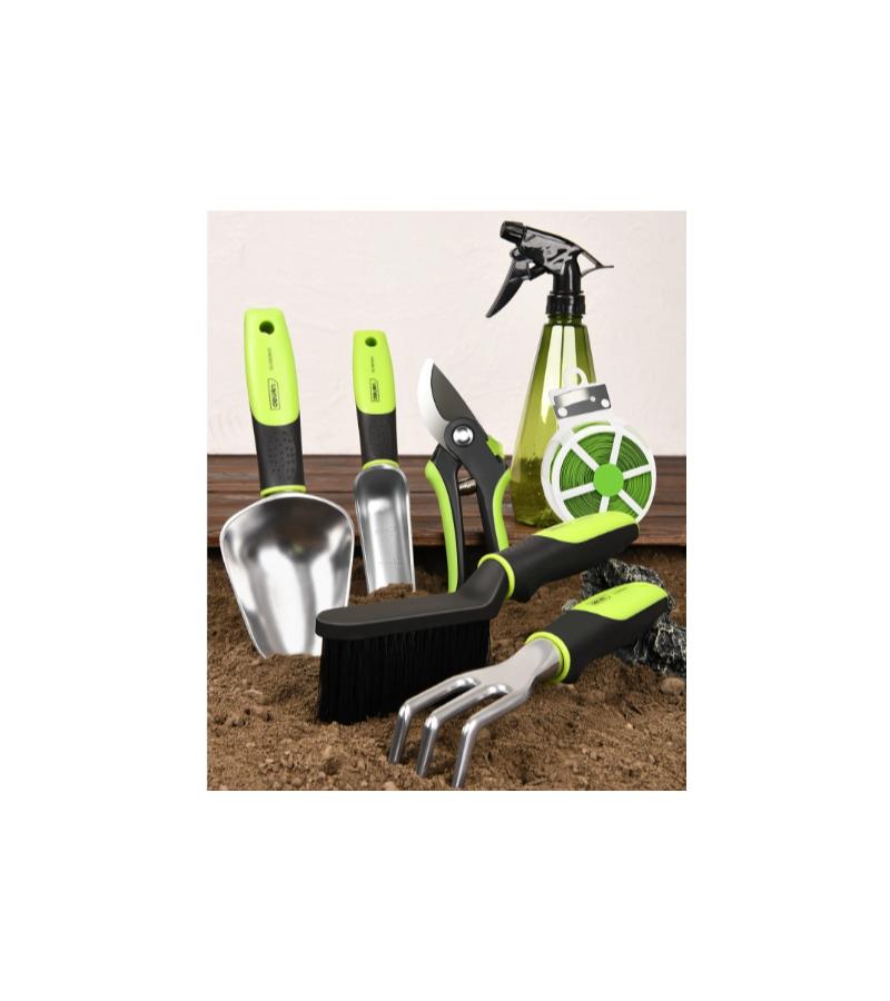 ბაღის ინსტრუმენტების ნაკრები  7ც  green  DL580847   მწარ.  deli 