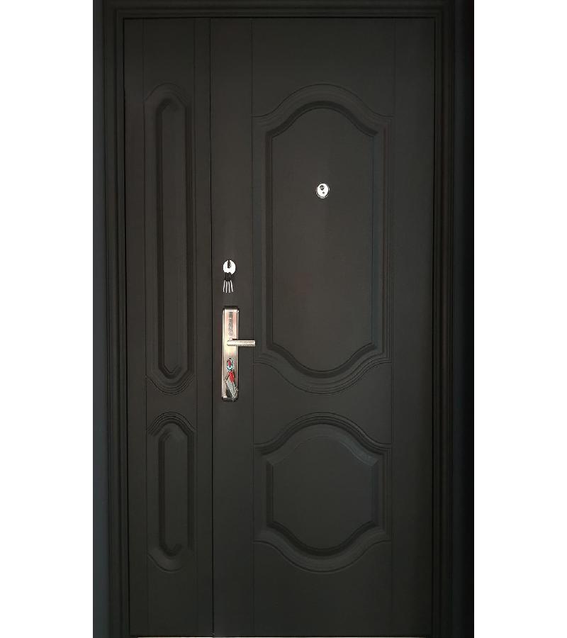 ლით.კარი შავი #JW817-4-1.5  0.7/1.1მმ ზომა  2200*1300*50მმ  კარ-ნახევრი”  შიდა გაღ. მარჭვენა  (R)