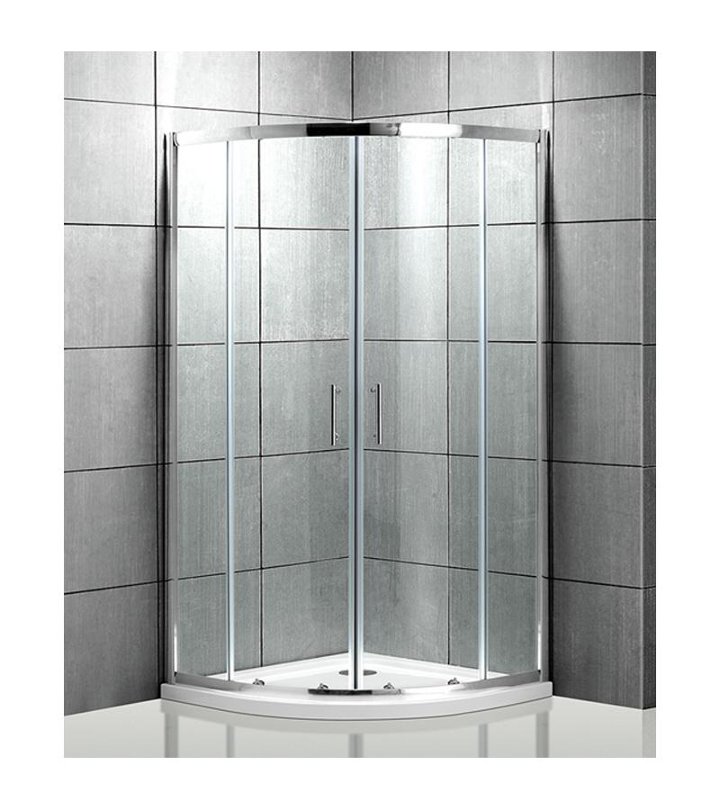 საშხაპე კაბინის მინის კომპლ.  A-201-C  ზომა   90*90*195 სმ  თეთრი კანტით  5*6 სმ  Aokelya