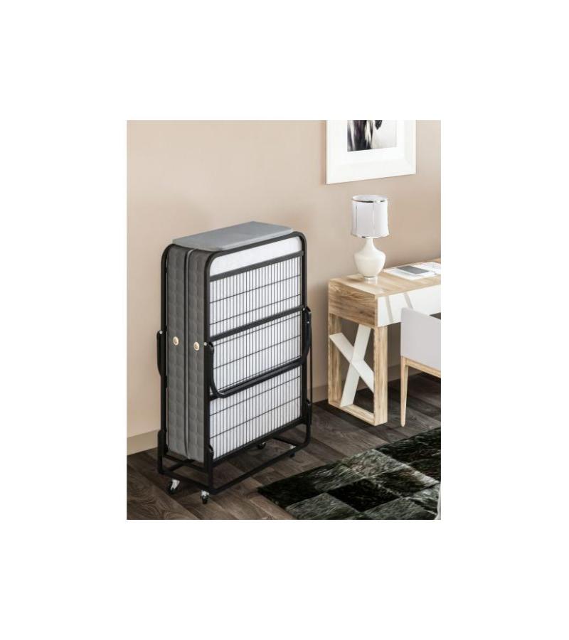 Металлическая кровать VITO раскладного размера. 100*200 см цветной. СИЯХ Горький. СОПЕРНИКИ