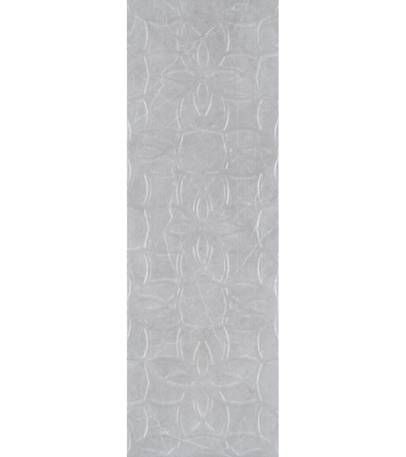 კერამიკ. ფილა  MOON GRAY FLORAL RELIEF  MATT   SERAMIKSAN  30*90
