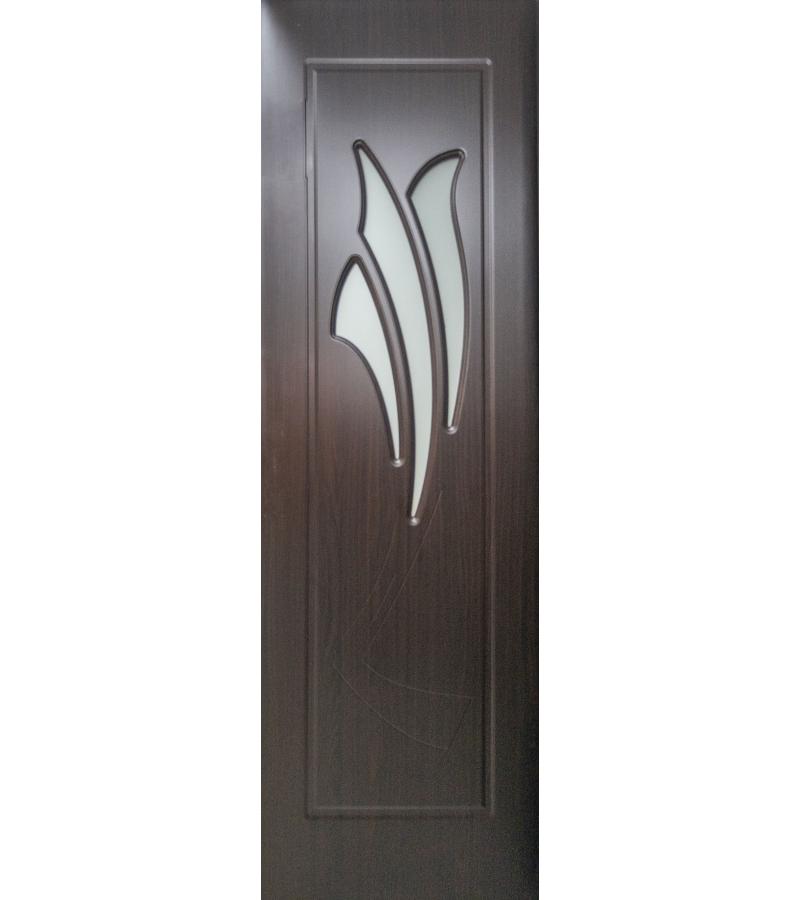 კარი მინით  KM-701 ზომა  205*80*4 ფერი  Walnut (7-5)