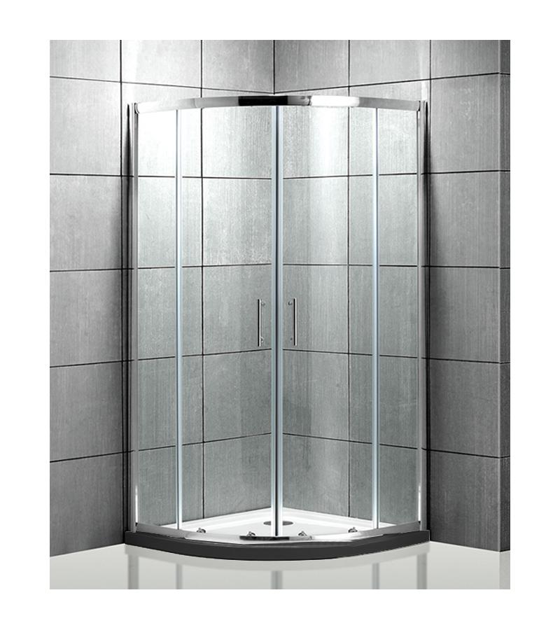 საშხაპე კაბინის მინის კომპლ.  A-201-C  ზომა   90*90*195 სმ  შავი კანტით  5*6 სმ  Aokelya