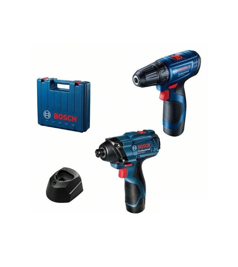 ელ.დრელე ელემენტით  GSR 120-LI + GDR 120-LI  (2ც)  ყუთით  #06019G8023    მწარ. BOSCH