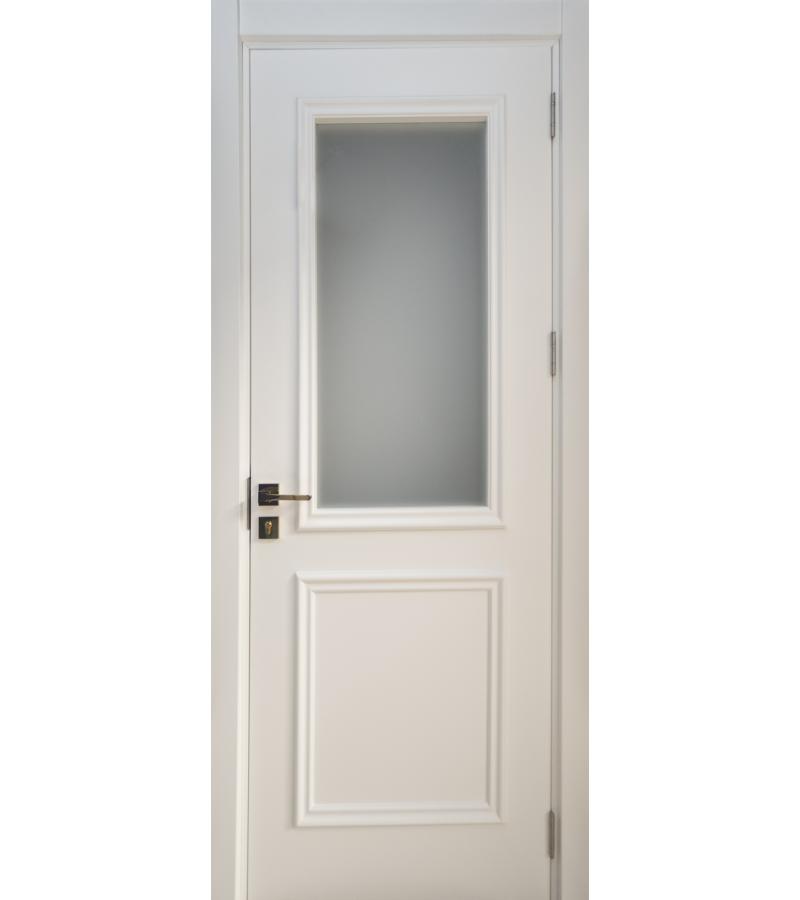 კარი  მინით შეღებილი  LACQUER DOOR  ზომა. 80*208  ფერი. თეთრი    მწარ. KOZELINE