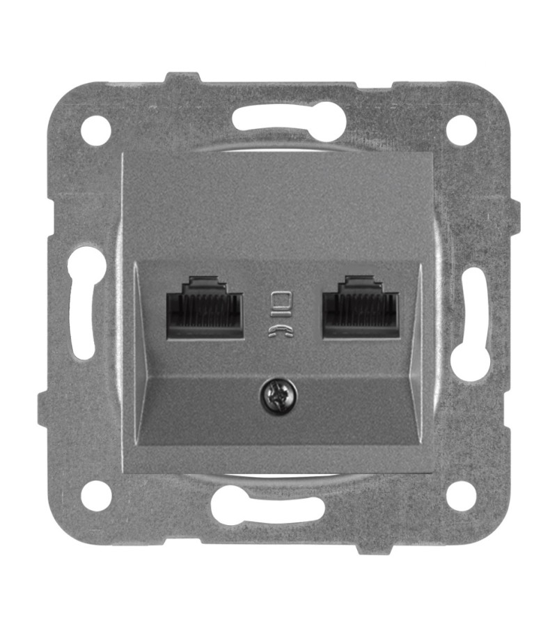 როზეტის  მექანიზმი   ტელეფონის  KARRE PLUS FUME   WKTT04022DG-EU1  Panasonic