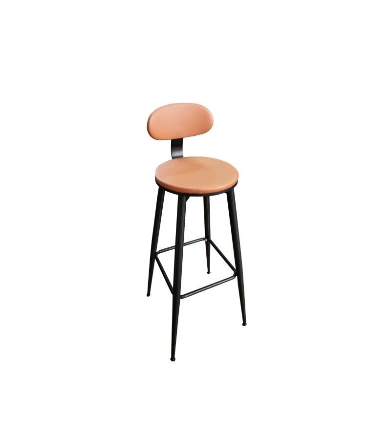 ბარის სკამი  #FSHYJ-2308-3  ფერი: BROWN