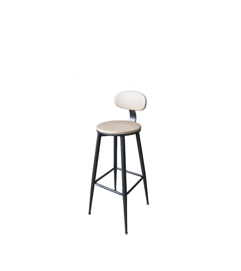 ბარის სკამი  #FSHYJ-2308-4  ფერი: BEIGE