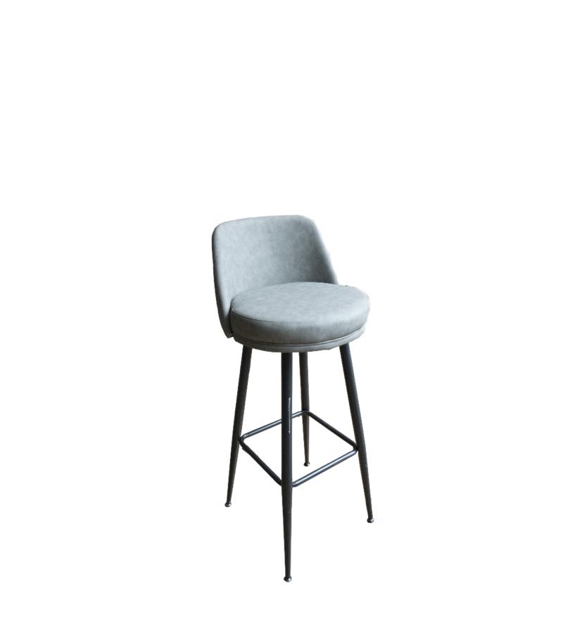 ბარის სკამი  #FSHYJ-2307-1  ფერი: 6810-17 GRAY