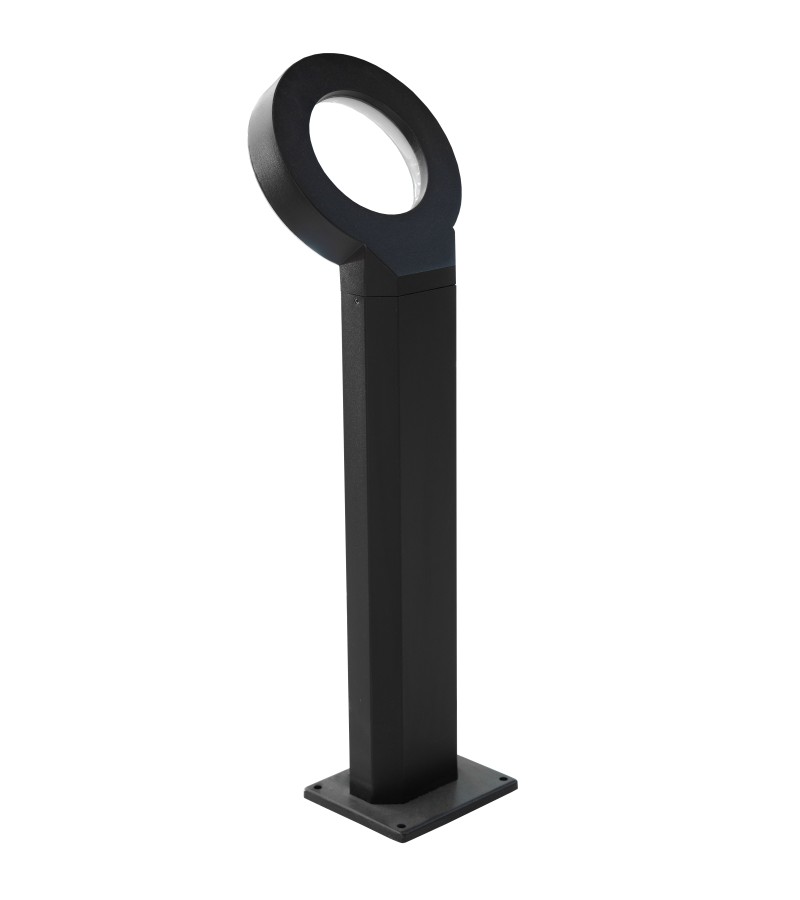 იატაკის სანათი  LED  GZLX-XC031-600 12W  4000K  ( IP65 )  ფერი. BLACK