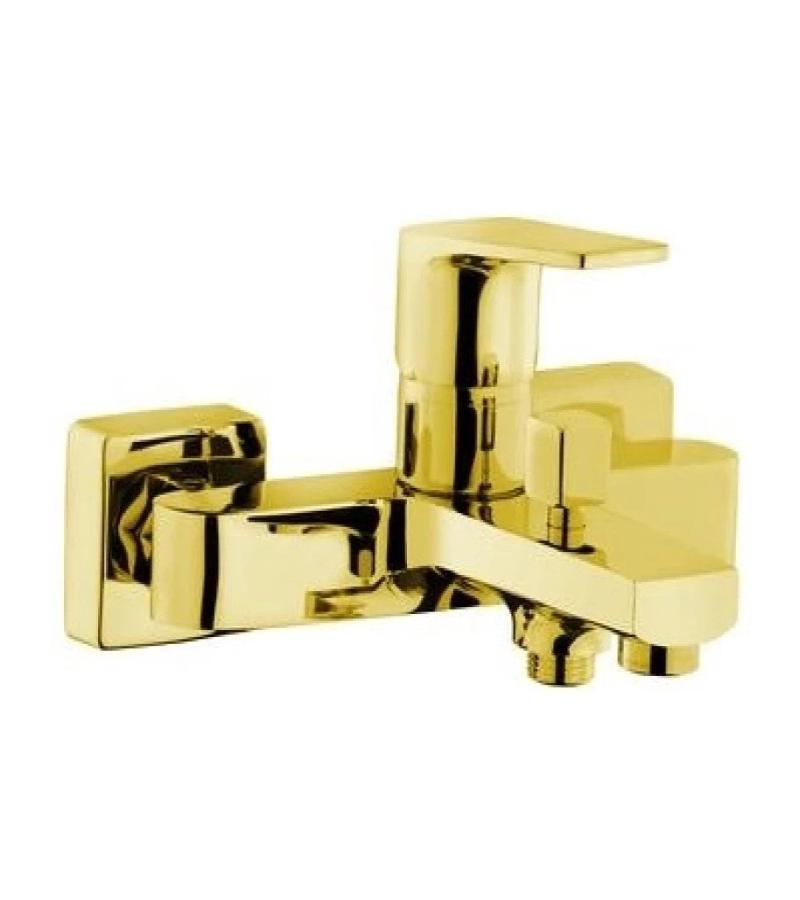 Смеситель для ванной настенный AZURE цвет золотистый #156805008 горький. АДЕЛЬ