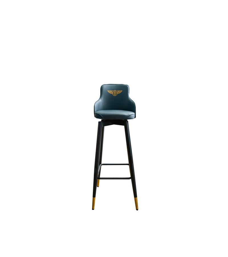 ბარის სკამი  #FSHR-7026-2  ფერი: ლურჯი + ნარინჯისფერი (  5602 + 5608 )