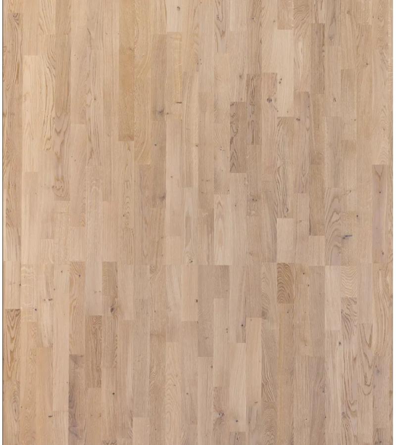 პარკეტის ფილა  SMOOTH OAK SWING WHITE MATT PW  3 შრიანი  Дуб 14*188*1116მმ  მწარ.  KARELIA 