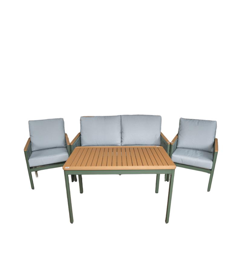 გარე მაგიდა სავარძელი  2+1+1  ( 3ც-სავარძელი ; 1ც-მაგიდა )  ALVINA   GFKD4836 P24