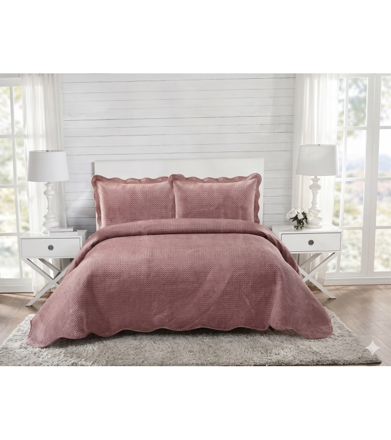 Bed cover DO-802 Color: RED Size: 250*230