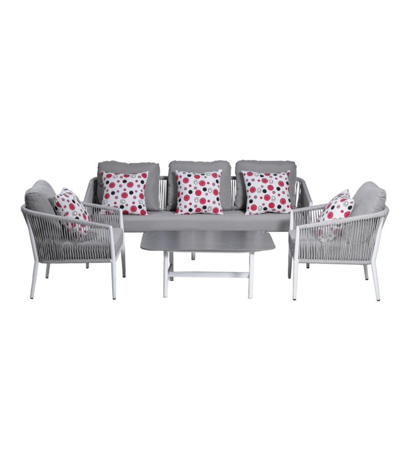 Garden furniture set, table + triple FSZR-2301-9 Color: GRAY / GRAY