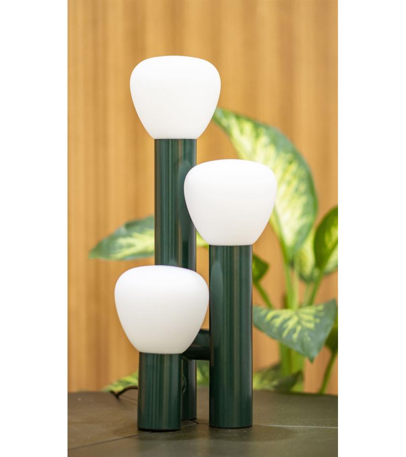 მაგიდის სანათი  GZZKS-F-7101-5   ზომა:D250*420  ფერი: GREEN