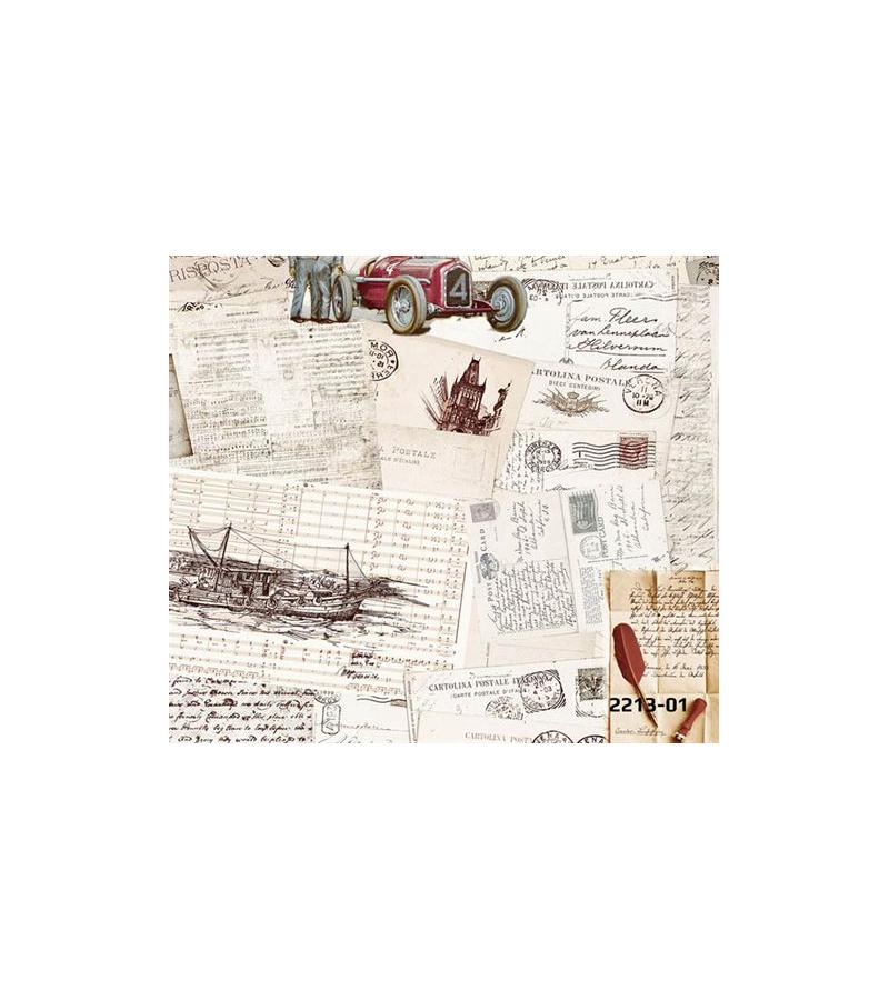 Обои на основе винилового флизелина № 2213-01 BOSSINI 1,06*10,20 м. горький ИСИК-СА