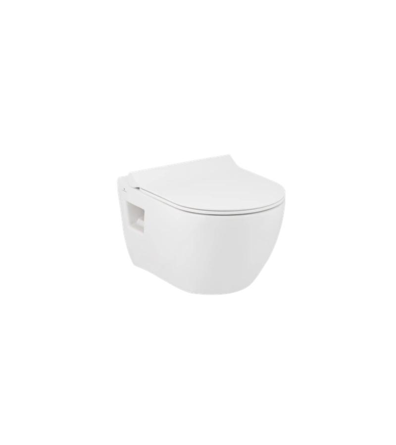 Hanging toilet OCEAN PLUS RIMOUT (OPEN MOUNT) black. SERAMIKSAN
