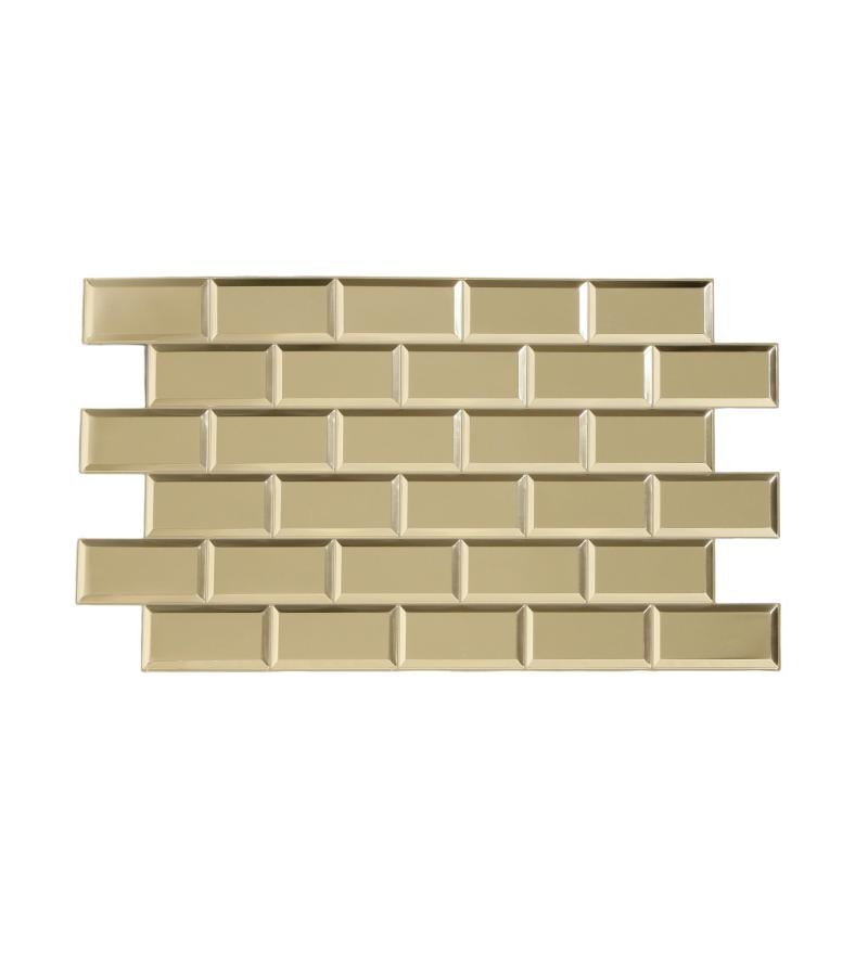 დეკორატიული პანელი  PVC  Плитка Глянцевый хром  962x484მმ    მწარ. GRACE